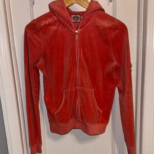 Juicy Couture Coral Velour Hoodie